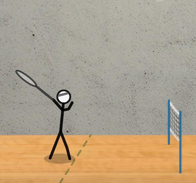 Stick Figure Badminton